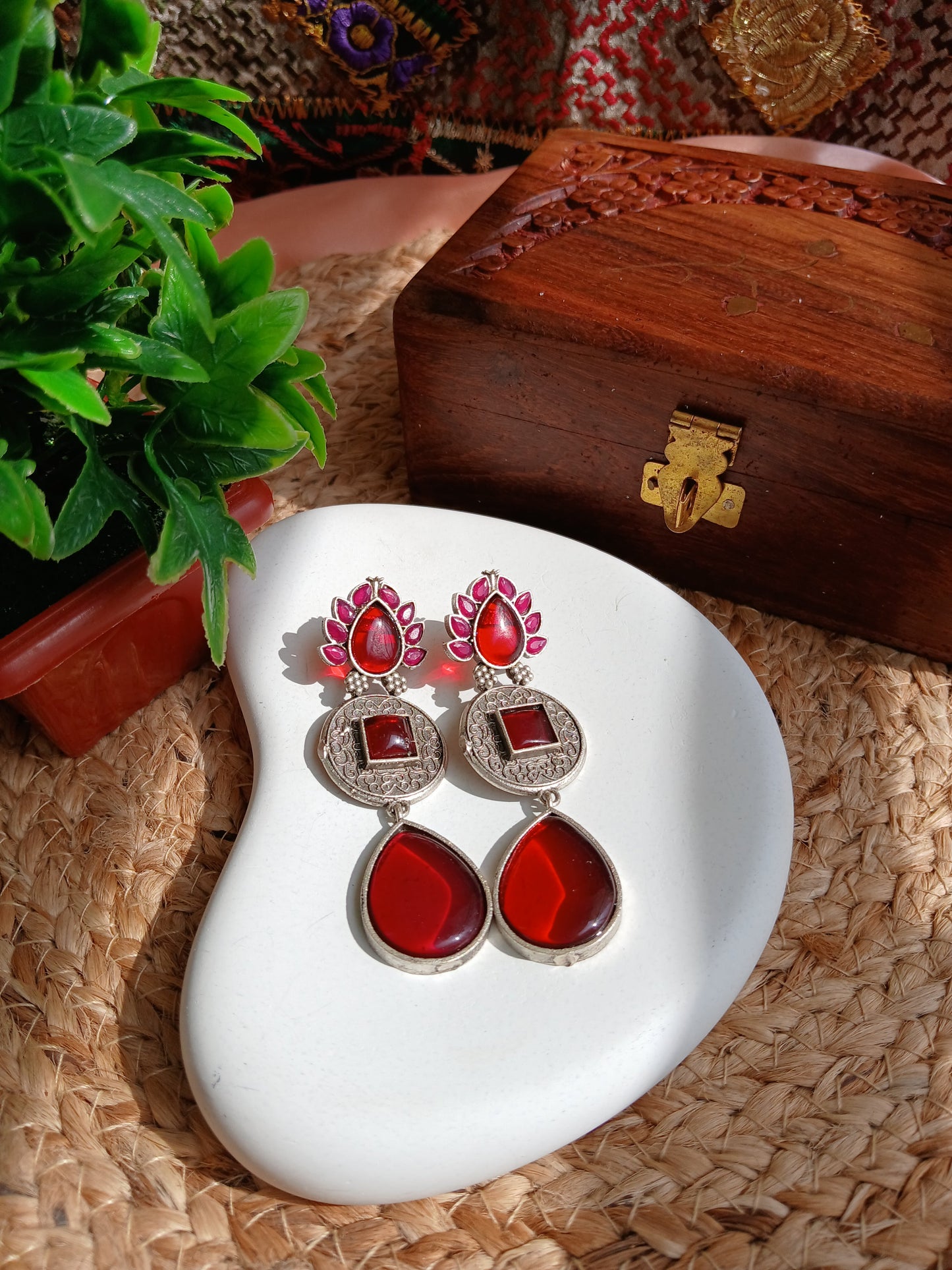 Simran Ruby Glow Aadya's Fashion Blings