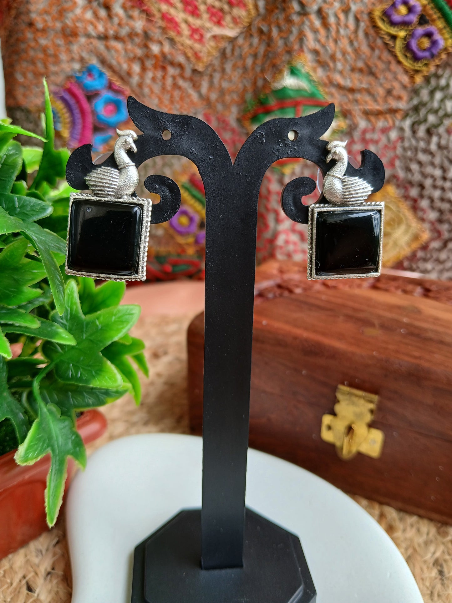 Maya Black Studds Aadya's Fashion Blings