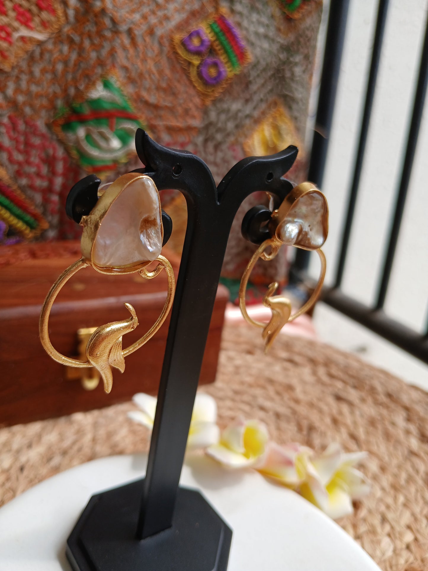 Veda Gold Earrings Aadya's Fashion Blings