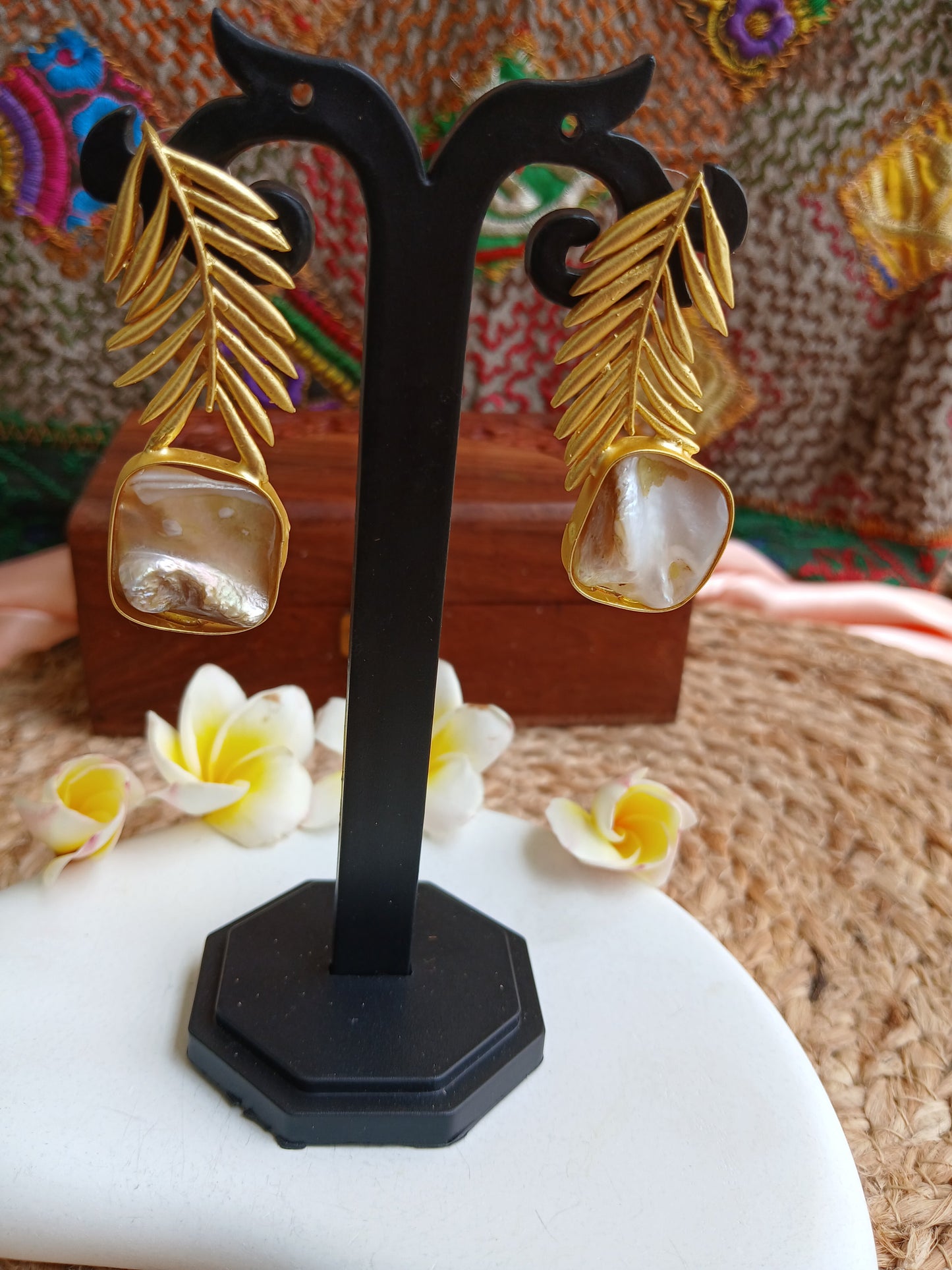 Celina Gold Earrings Aadya's Fashion Blings