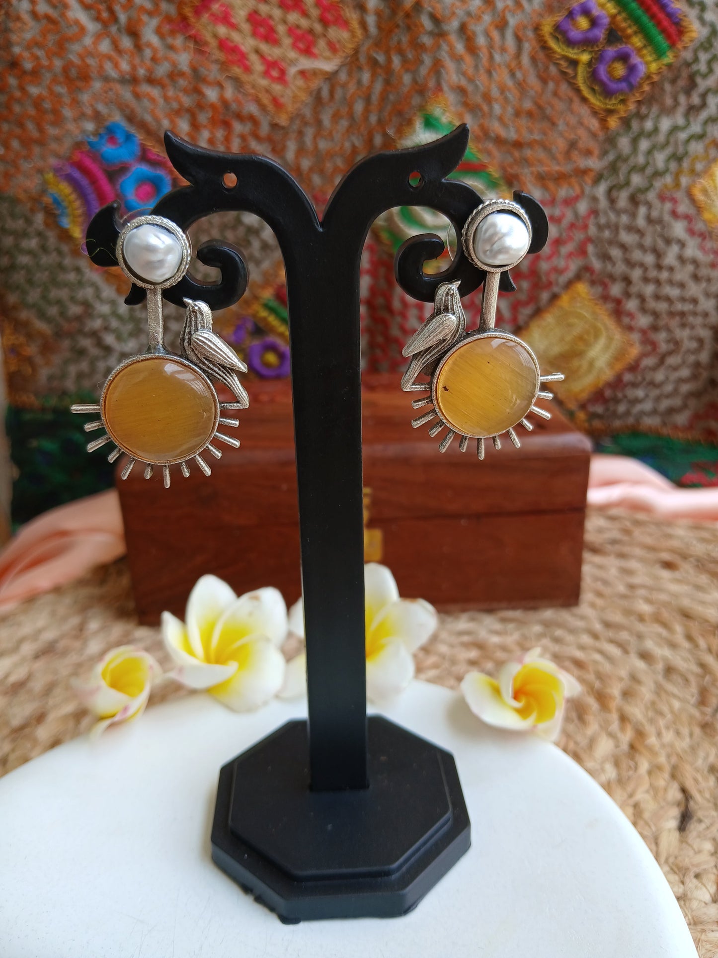 Sanya Yellow Studds Aadya's Fashion Blings