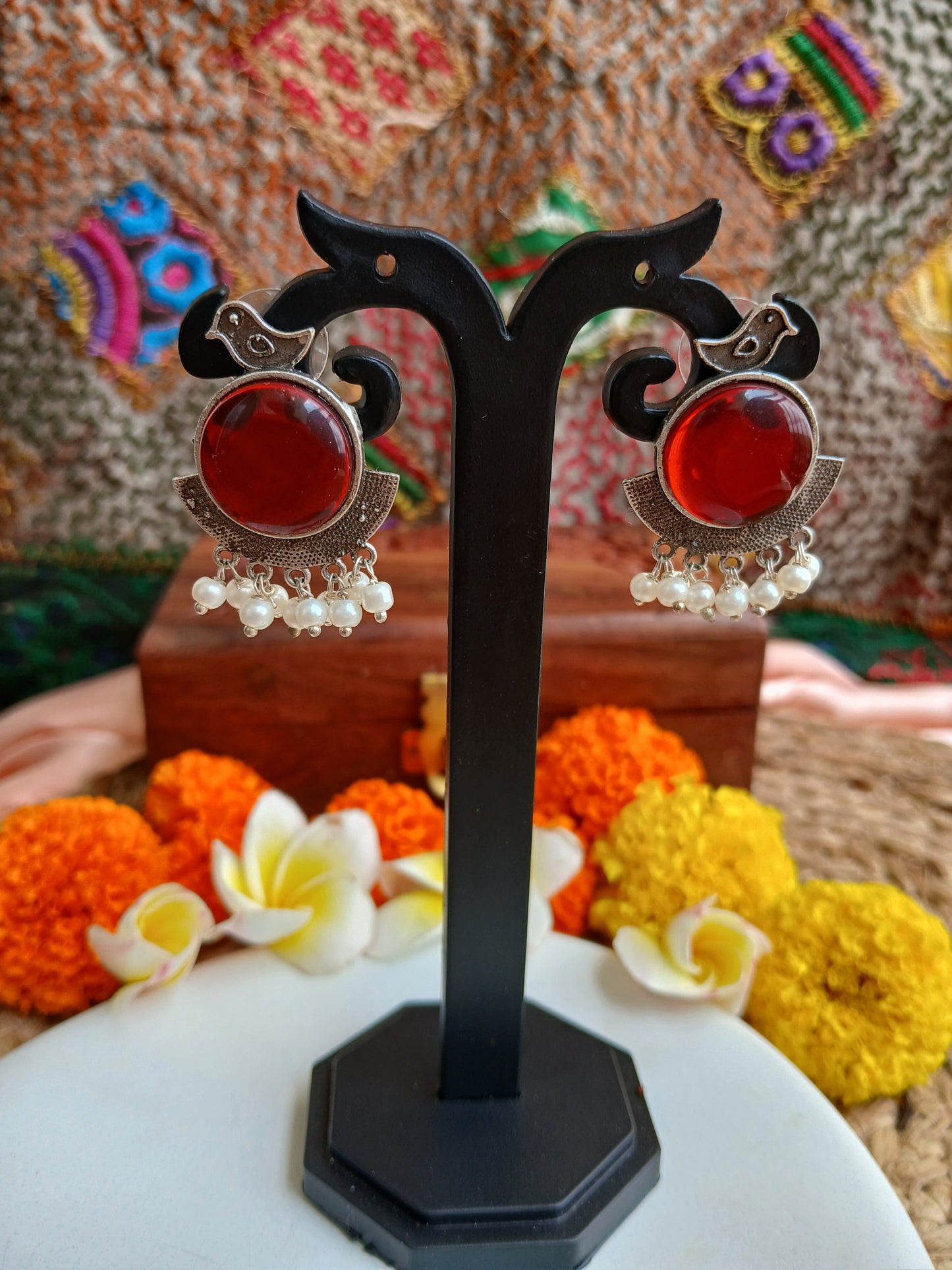 Kavya Maroon Studds Aadya's Fashion Blings