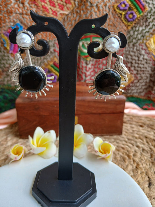 Sanya Black Studds Aadya's Fashion Blings