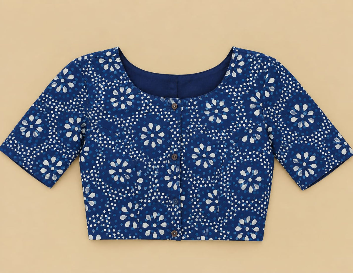 Bhairavi Indigo Blouse Aadya's Fashion Blings