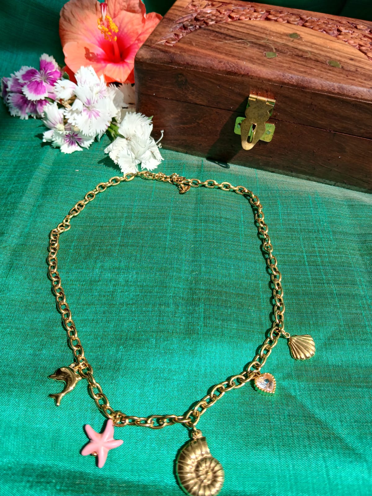 Tidekiss Gold Pendant Aadya's Fashion Blings