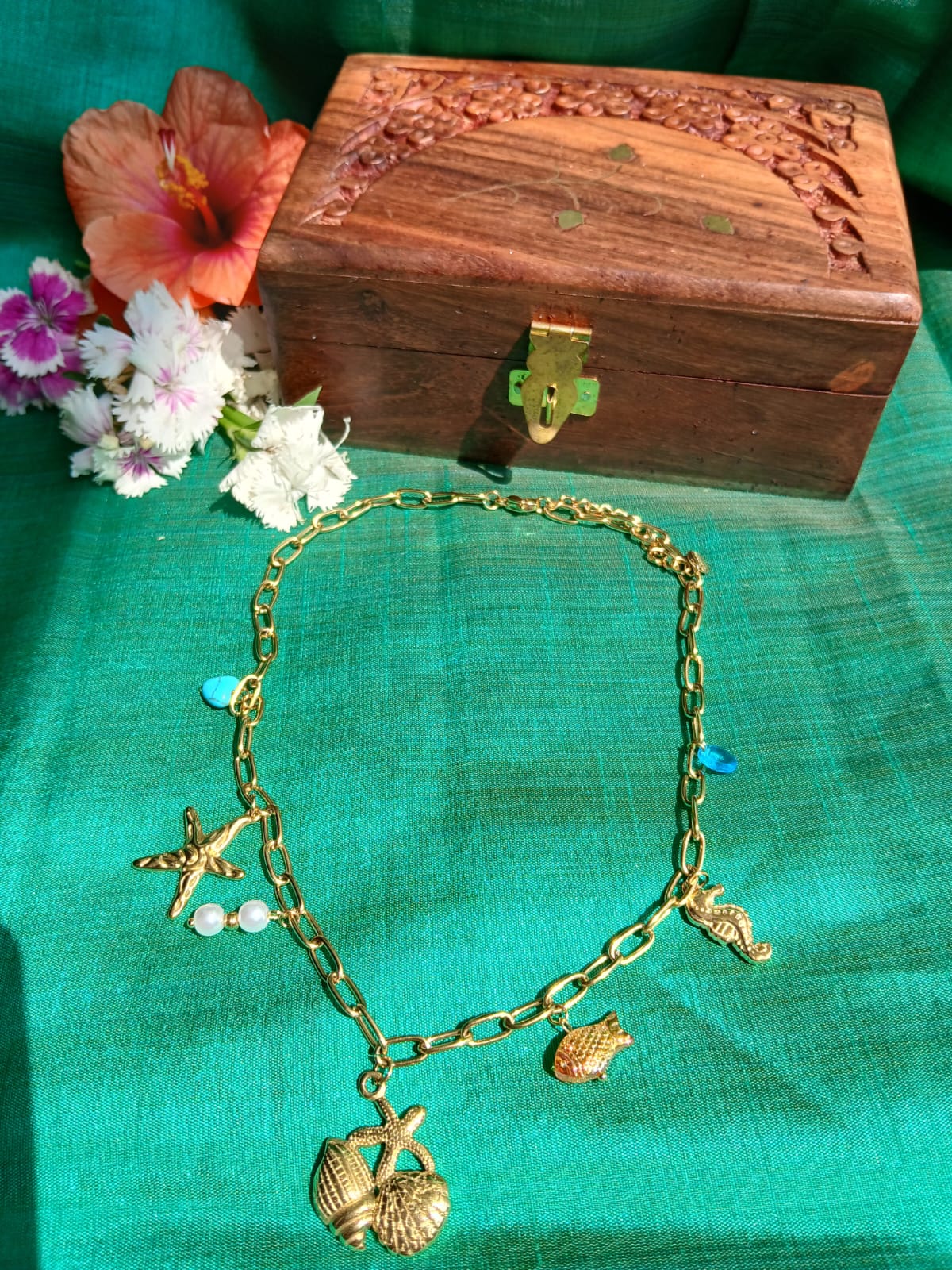 Ocean Glimmer Pendant Aadya's Fashion Blings