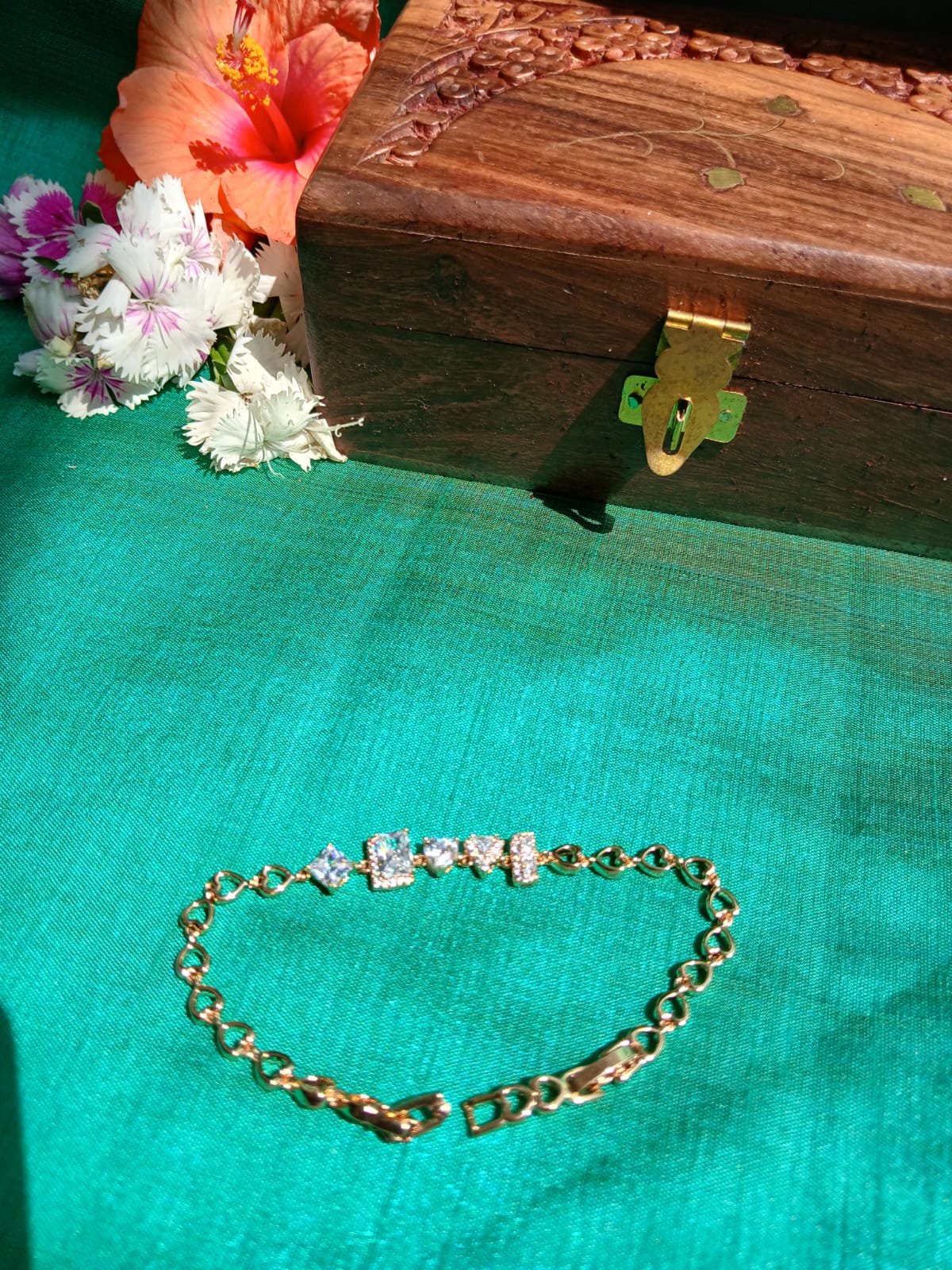 Kim Golden Bracelet Aadya's Fashion Blings