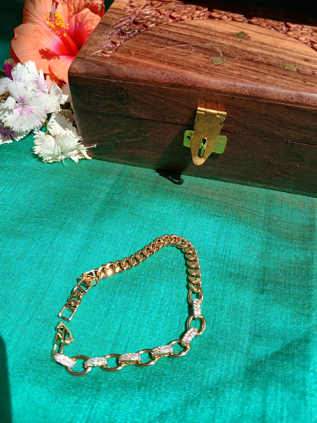 Pen Gold Bracelet Aadya's Fashion Blings