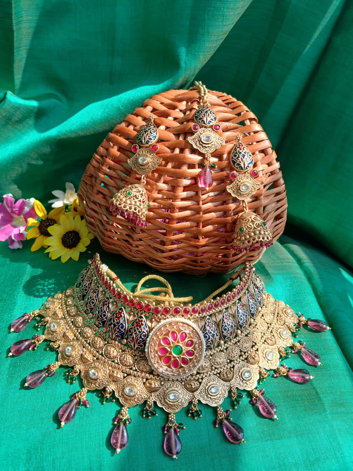 Jodha Rajwadi Necklace Set