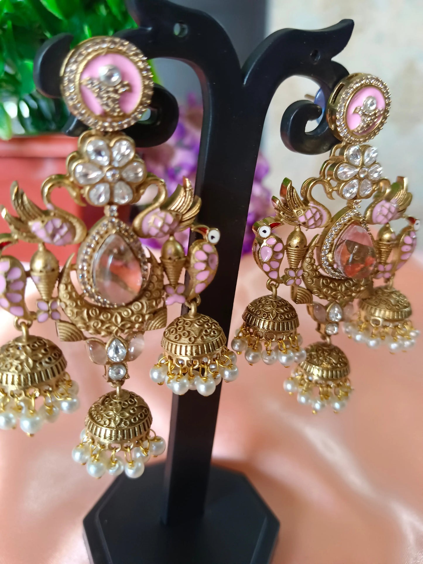 Pink Mayurakshi Chandini Aadya's Fashion Blings