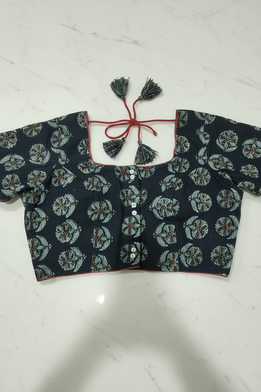 Meenal Kalamkari Blouse Aadya's Fashion Blings
