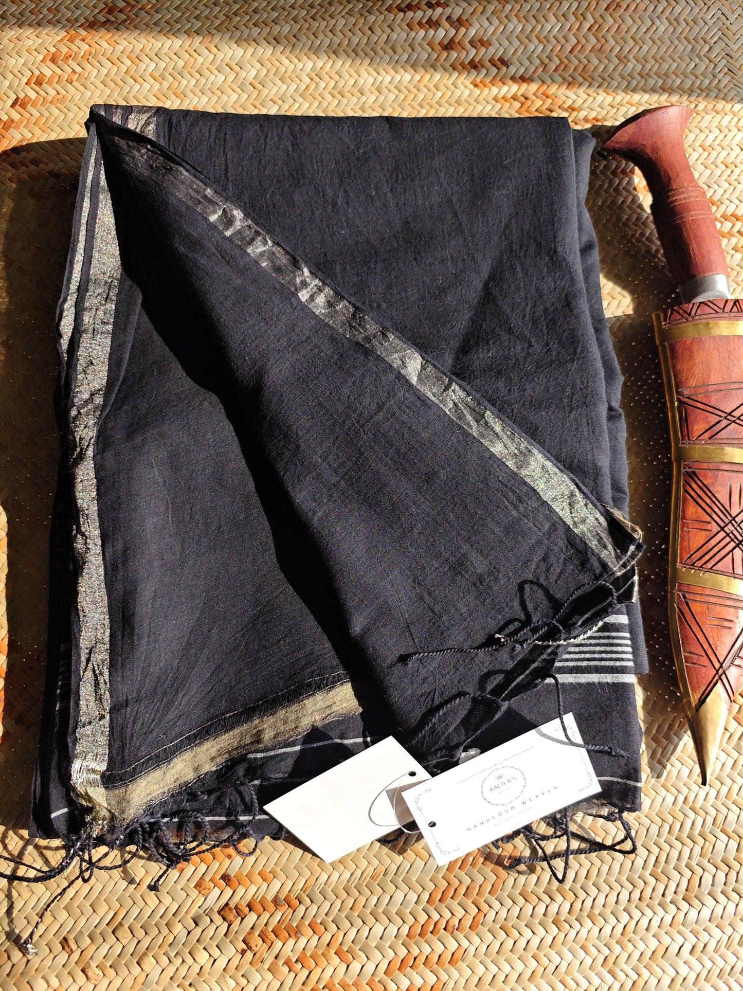 Asmi Handspun Handwoven Jamdani Aadya's Fashion Blings