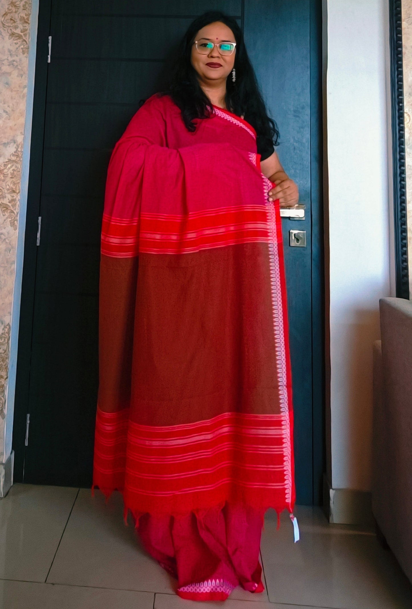 Nilambari Handloom Saree Aadya's Fashion Blings