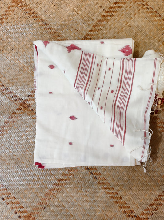 Shubhra Handspun Handwoven Jamdani Aadya's Fashion Blings