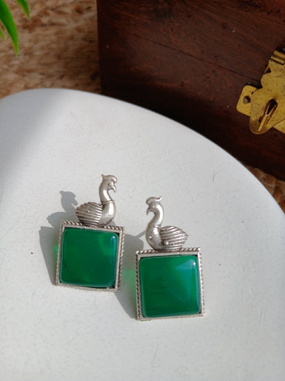 Maya Green Studds Aadya's Fashion Blings