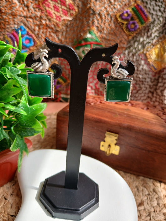 Maya Green Studds Aadya's Fashion Blings