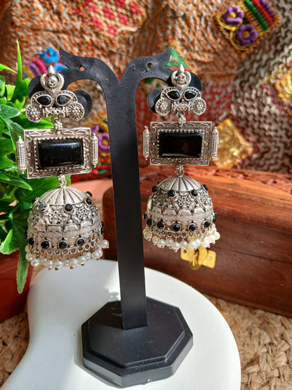 Allure Black Jhumki Aadya's Fashion Blings