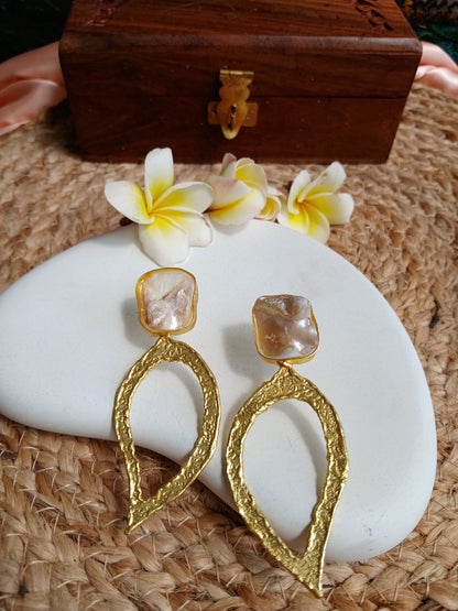 Shruti Gold  Earrings Aadya's Fashion Blings
