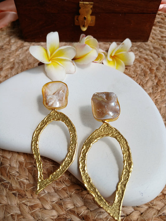 Shruti Gold  Earrings Aadya's Fashion Blings