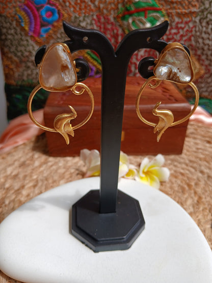 Veda Gold Earrings Aadya's Fashion Blings