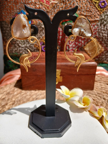 Veda Gold Earrings Aadya's Fashion Blings