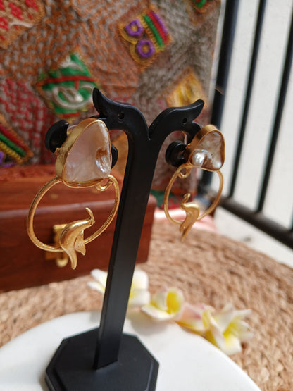 Veda Gold Earrings Aadya's Fashion Blings