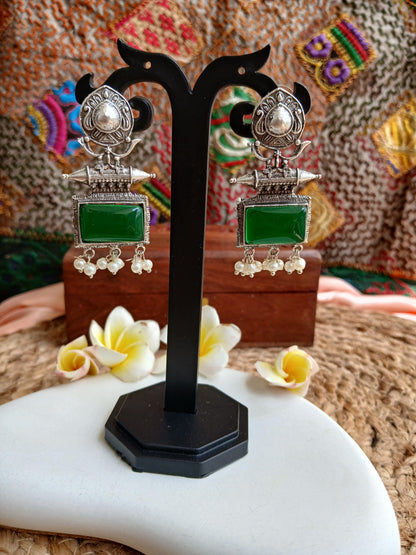 Diya Green Earrings Aadya's Fashion Blings