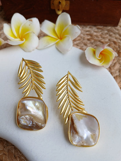 Celina Gold Earrings Aadya's Fashion Blings