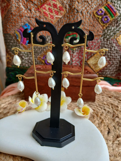 Simmi Gold Danglers Aadya's Fashion Blings