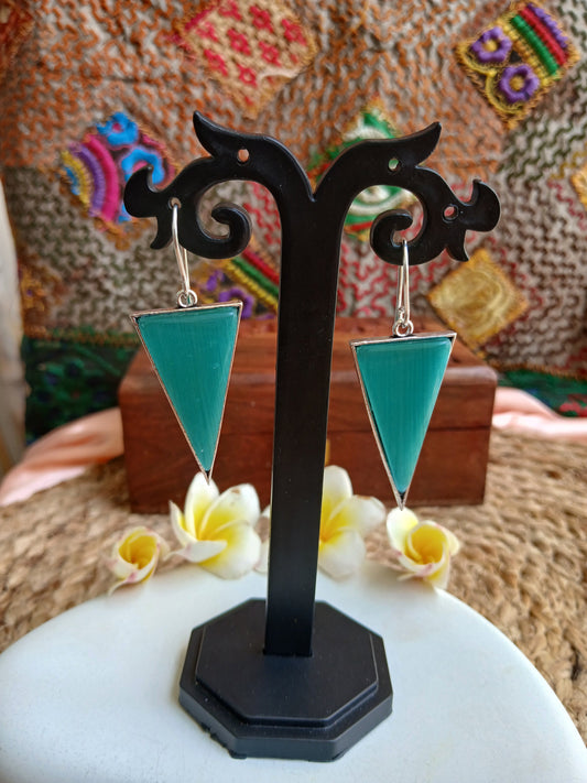 Priya Mint Danglers Aadya's Fashion Blings