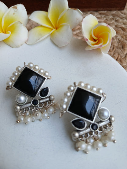 Isha Glem Black Studds Aadya's Fashion Blings