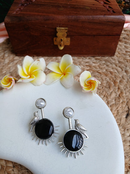 Sanya Black Studds Aadya's Fashion Blings