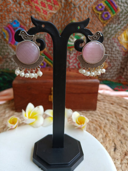 Kavya Pink Studds Aadya's Fashion Blings
