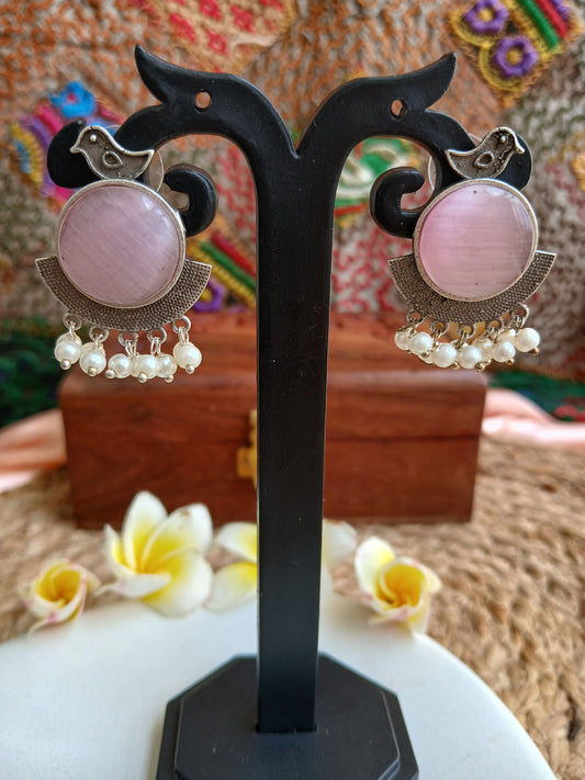 Kavya Pink Studds Aadya's Fashion Blings