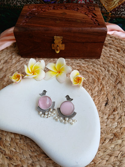 Kavya Pink Studds Aadya's Fashion Blings