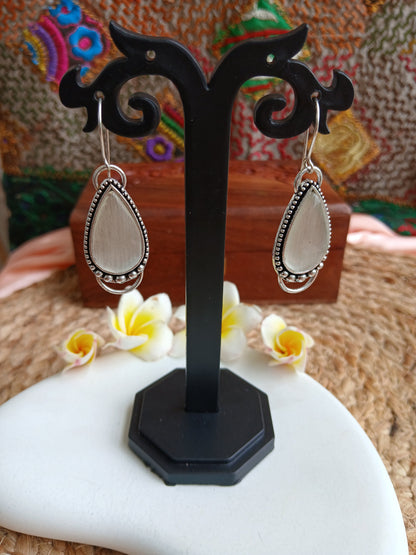 Sara White Danglers Aadya's Fashion Blings