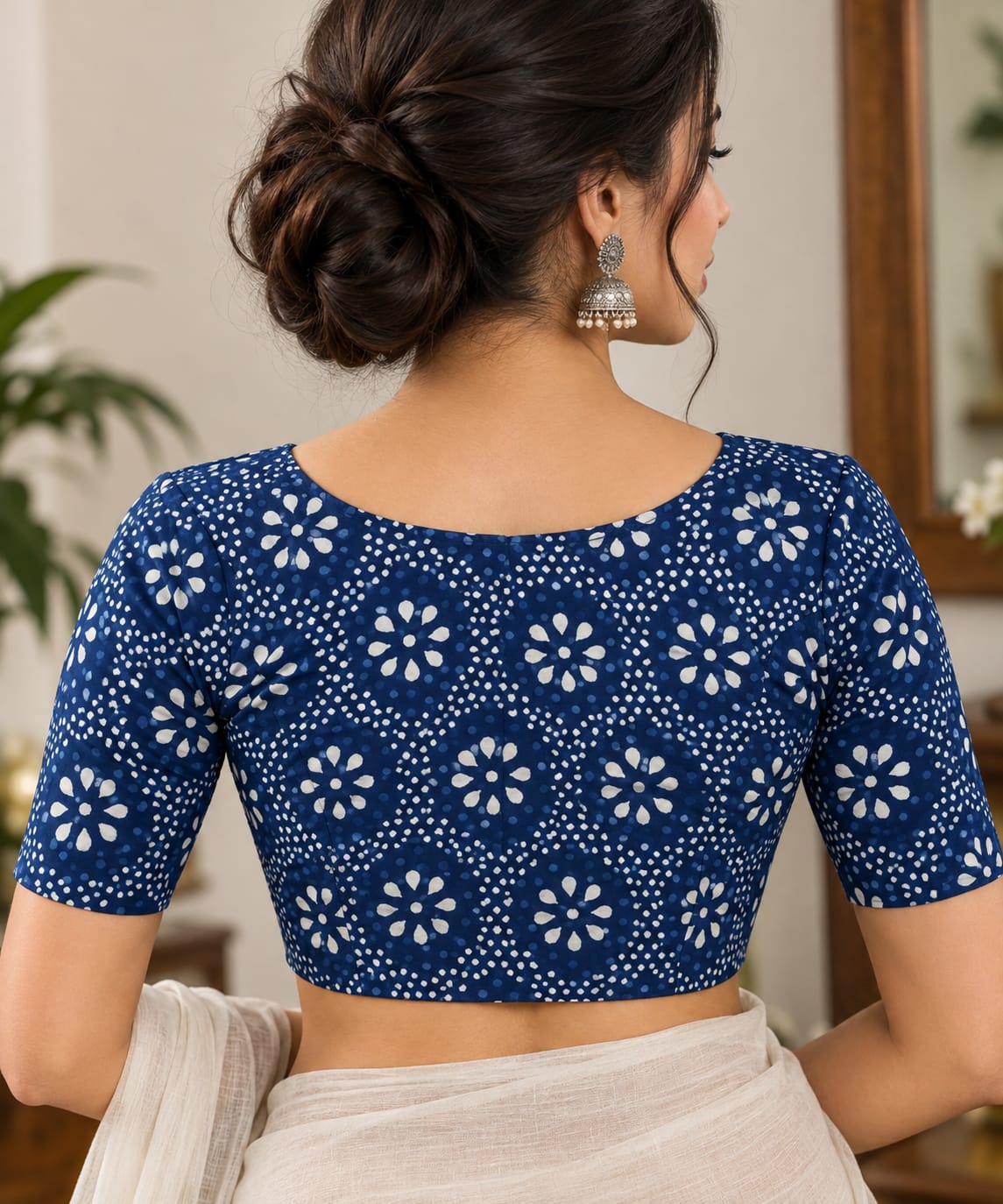 Bhairavi Indigo Blouse Aadya's Fashion Blings
