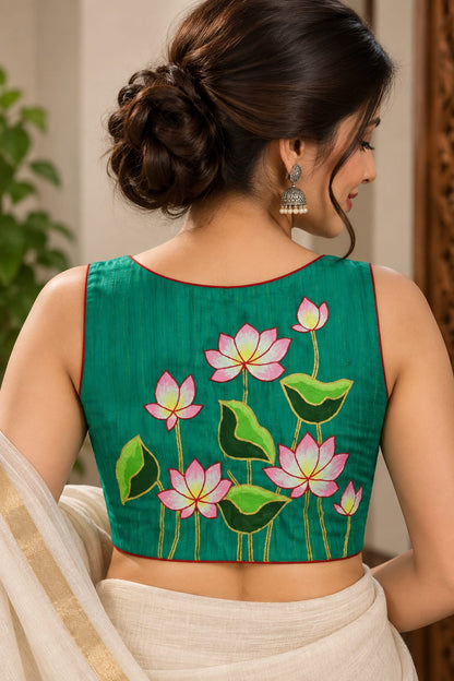 Heena Handpainted Blouse Aadya's Fashion Blings