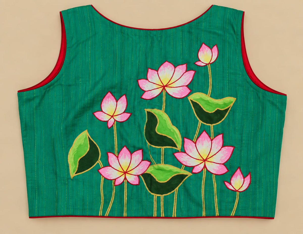 Heena Handpainted Blouse Aadya's Fashion Blings