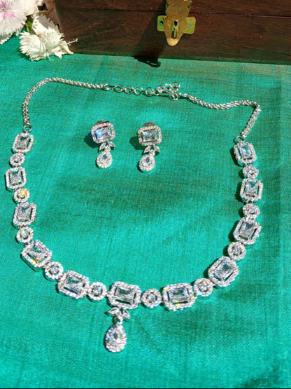 Anvi White Necklace Aadya's Fashion Blings