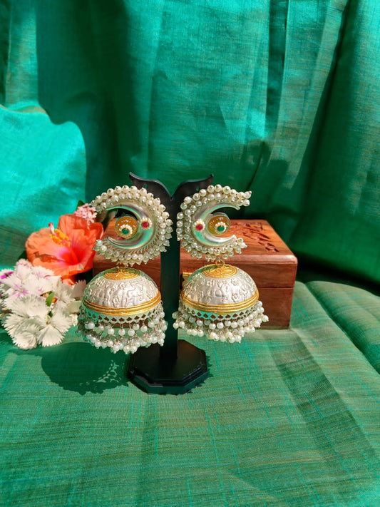 Saumya Silver Chandbali
