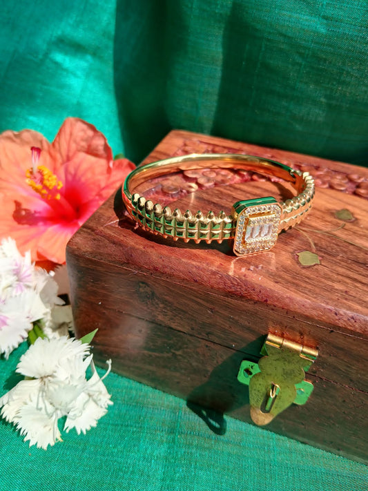 Golden Crane Bangle