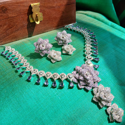 Rose Purple Necklace
