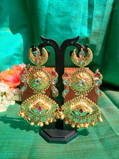 Suhani Gold Earrings Aadya's Fashion Blings
