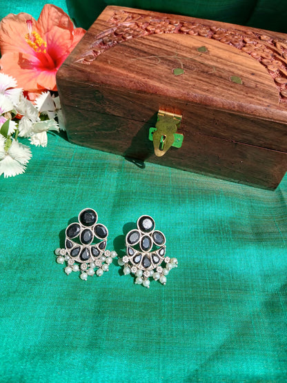 Chandani Black Studds Aadya's Fashion Blings