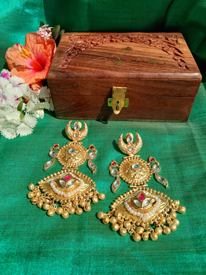 Suhani Gold Earrings Aadya's Fashion Blings