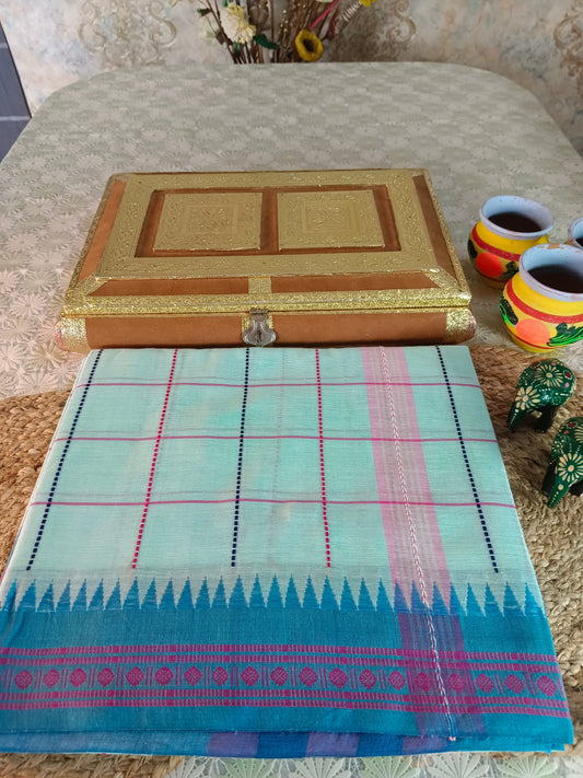 Nilrekha Handloom Saree Aadya's Fashion Blings