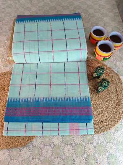 Nilrekha Handloom Saree Aadya's Fashion Blings