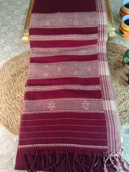 Amber Handloom Saree Aadya's Fashion Blings