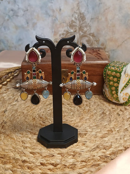 Rukmini Multicolour Earrings Aadya's Fashion Blings